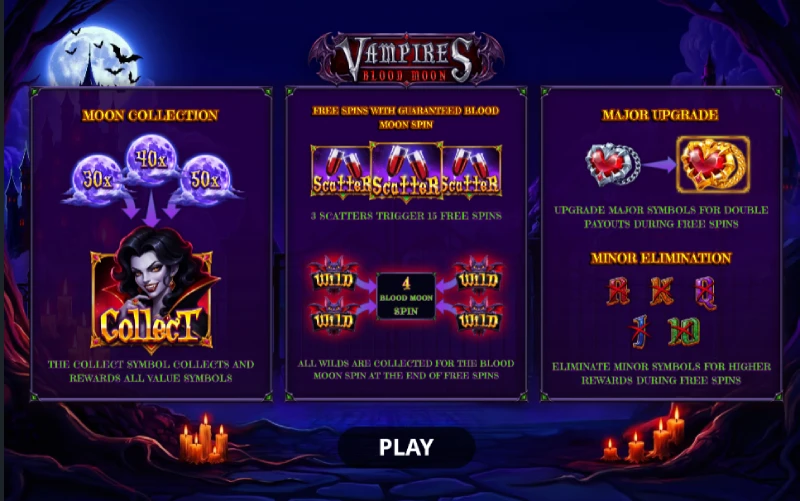 Vampires Blood Moon – Booming Games